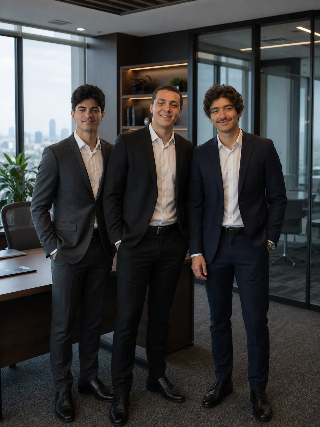 Marcelo Albernas, André Tudorov e Pietro Bastos, fundadores da Nouvaris